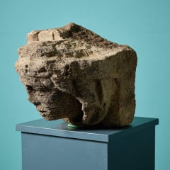 Antique Cotswold Limestone Corbel of a Medieval English King