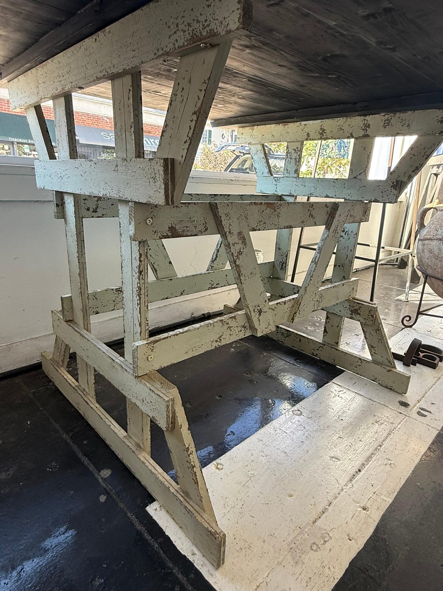 20th Century Antique Cottage Armchair and Table For Sale