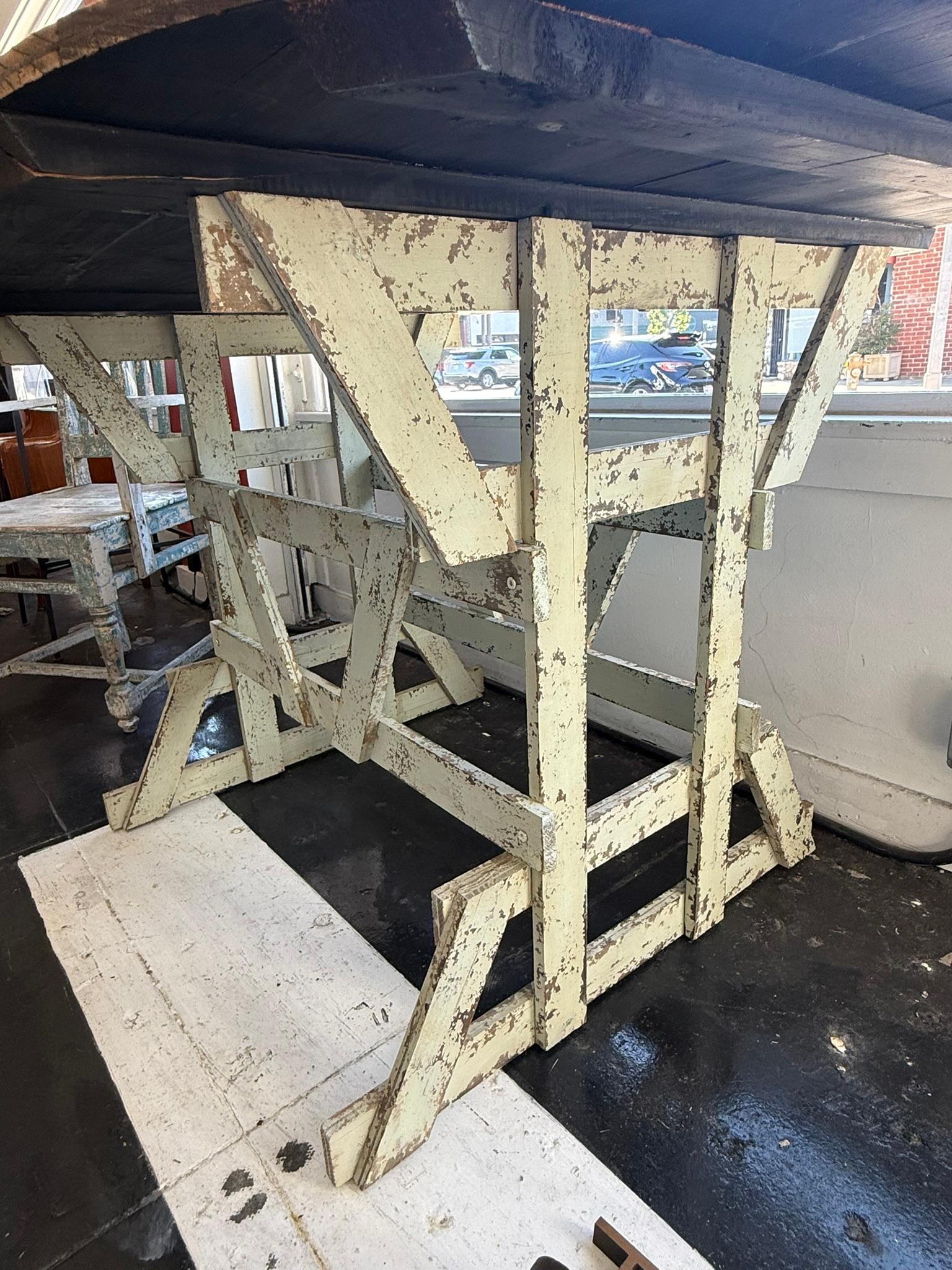 Antique Cottage Armchair and Table For Sale 1