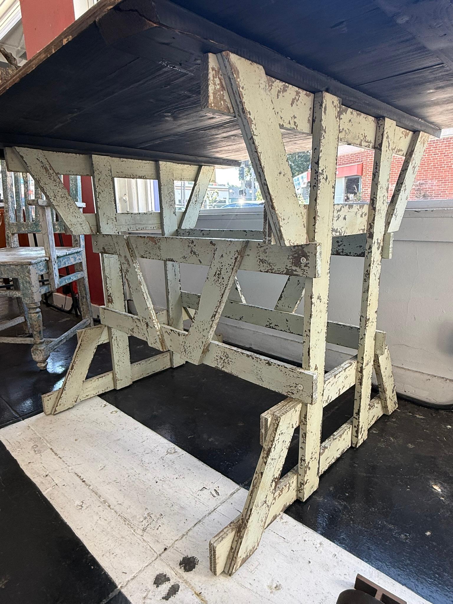 Antique Cottage Armchair and Table For Sale 2