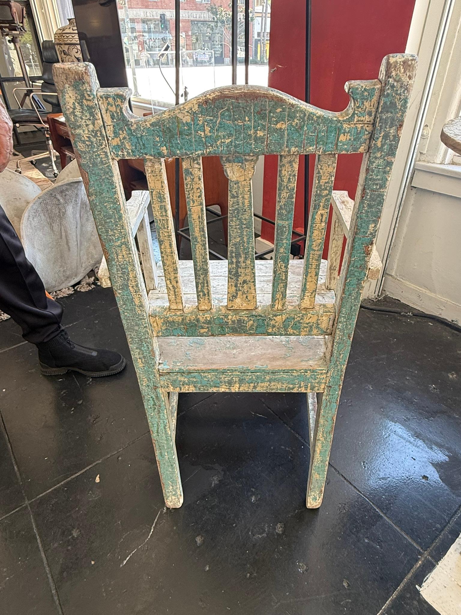 Antique Cottage Armchair and Table For Sale 3