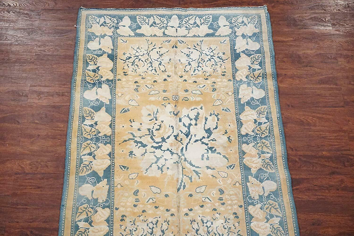 Hand-Knotted Antique Cotton Agra, circa 1920 For Sale