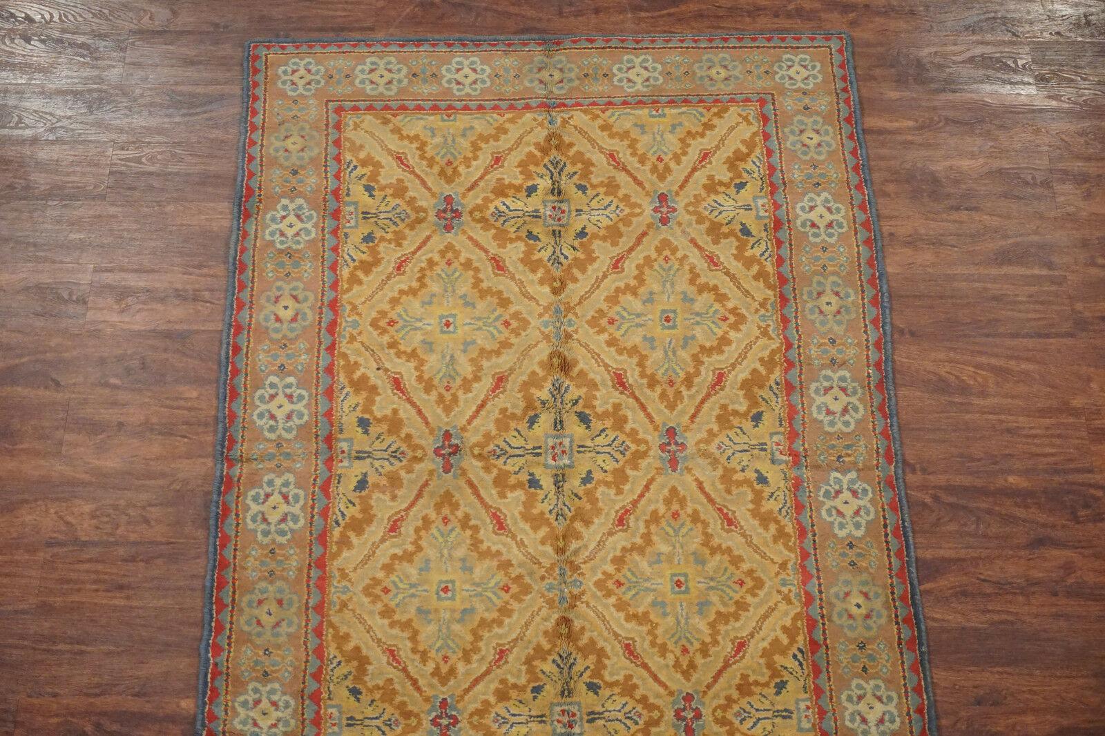 Hand-Knotted Antique Cotton Agra, Circa 1920 For Sale
