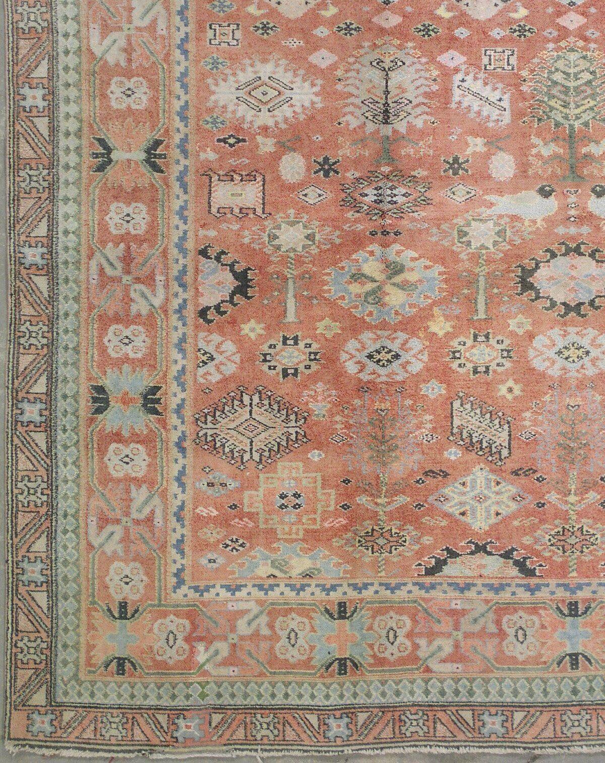 Hand-Knotted Antique Cotton Agra, circa 1920 For Sale