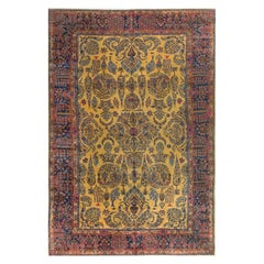 Antique Oversize Cotton Agra Rug, circa 1880 12' x 20'6