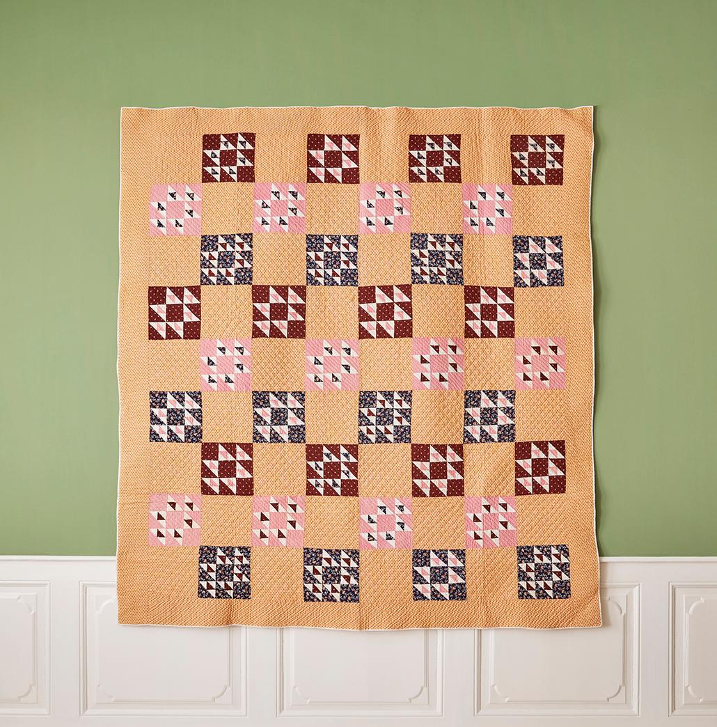 USA, late 19th Century

“Double X” antique quilt.

Measures: H 223 x W 205 cm.