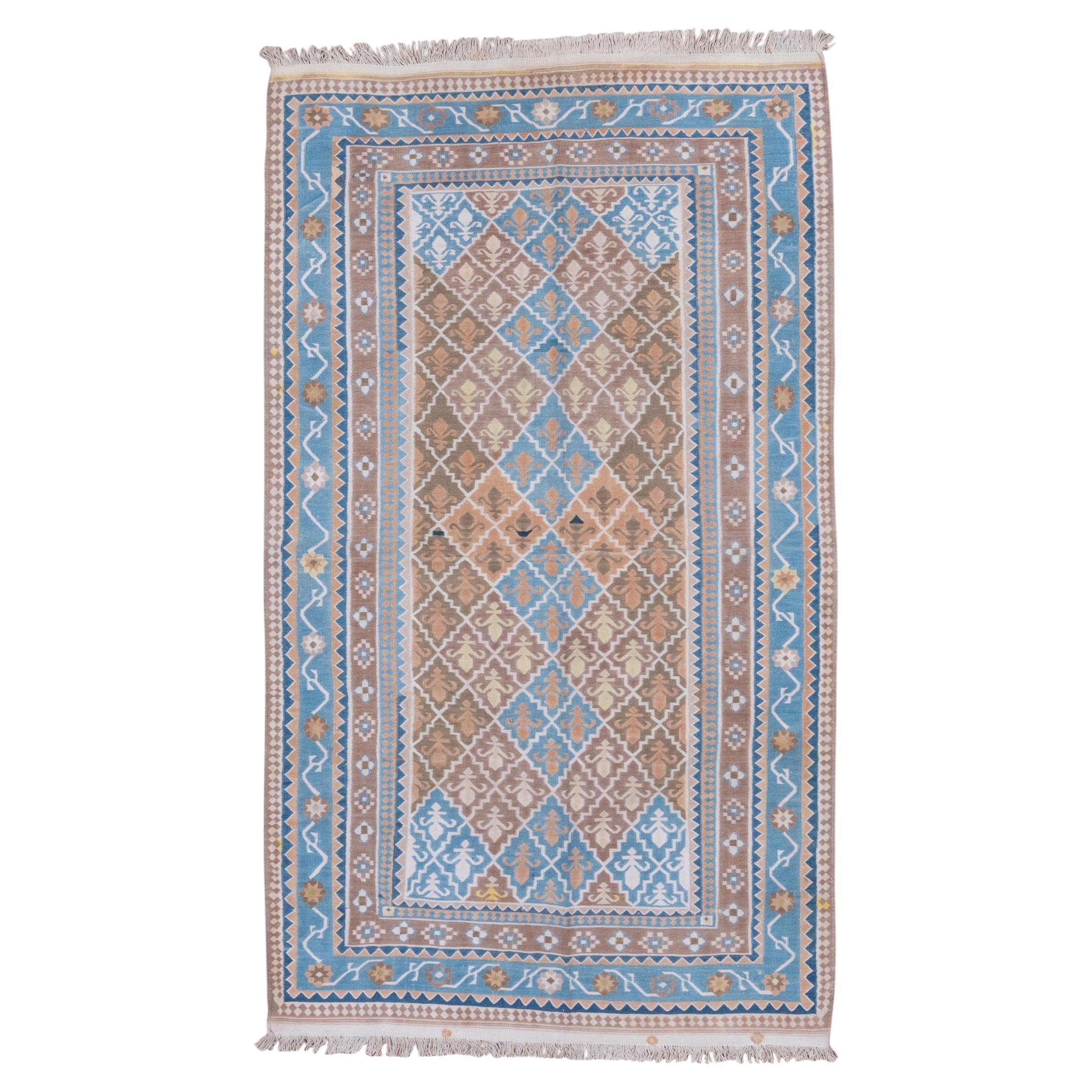 Antike Baumwolle Dhurrie im Angebot