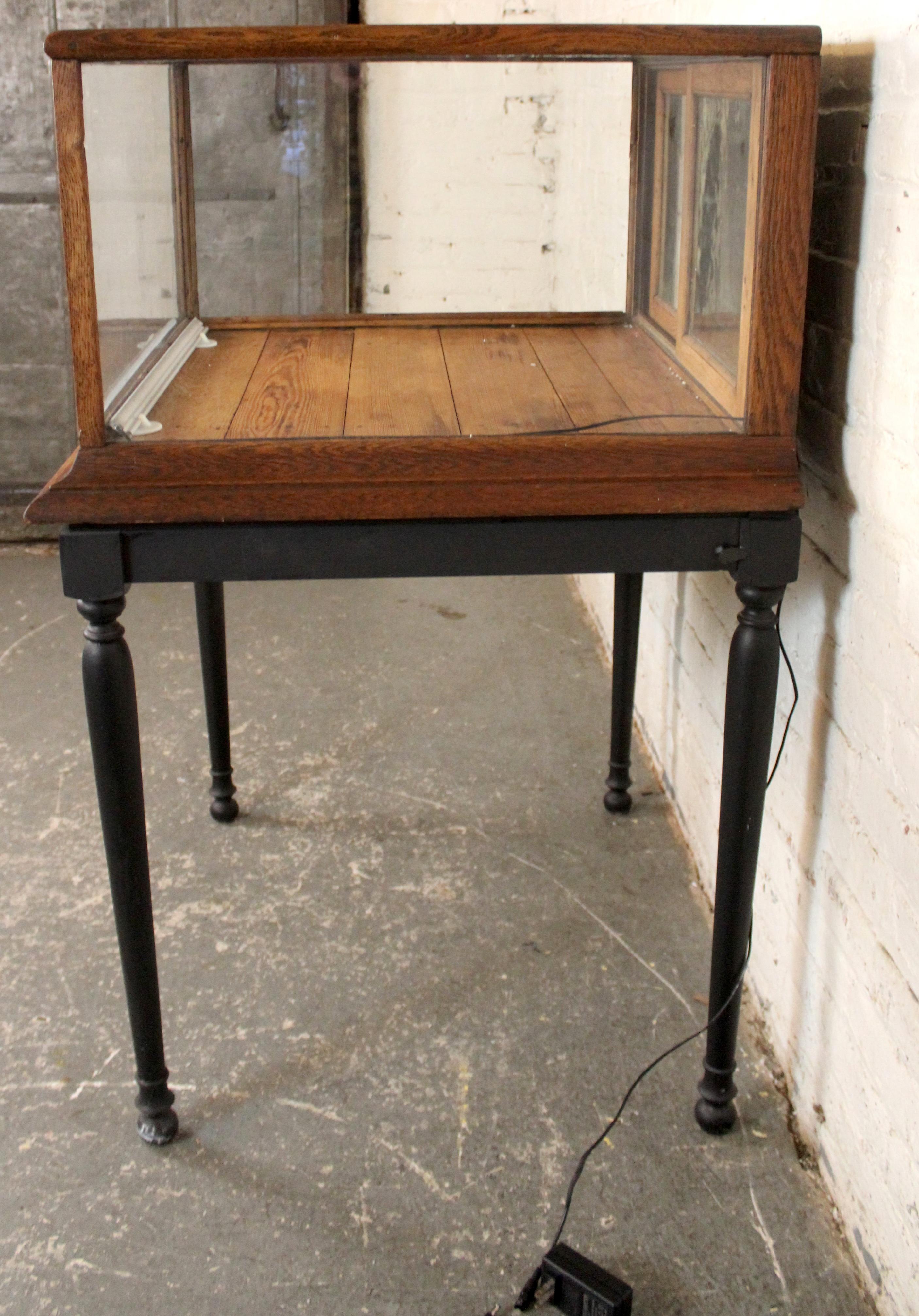 Antique Countertop Display Case on Stand For Sale 9