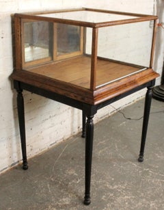 Antique Countertop Display Case on Stand