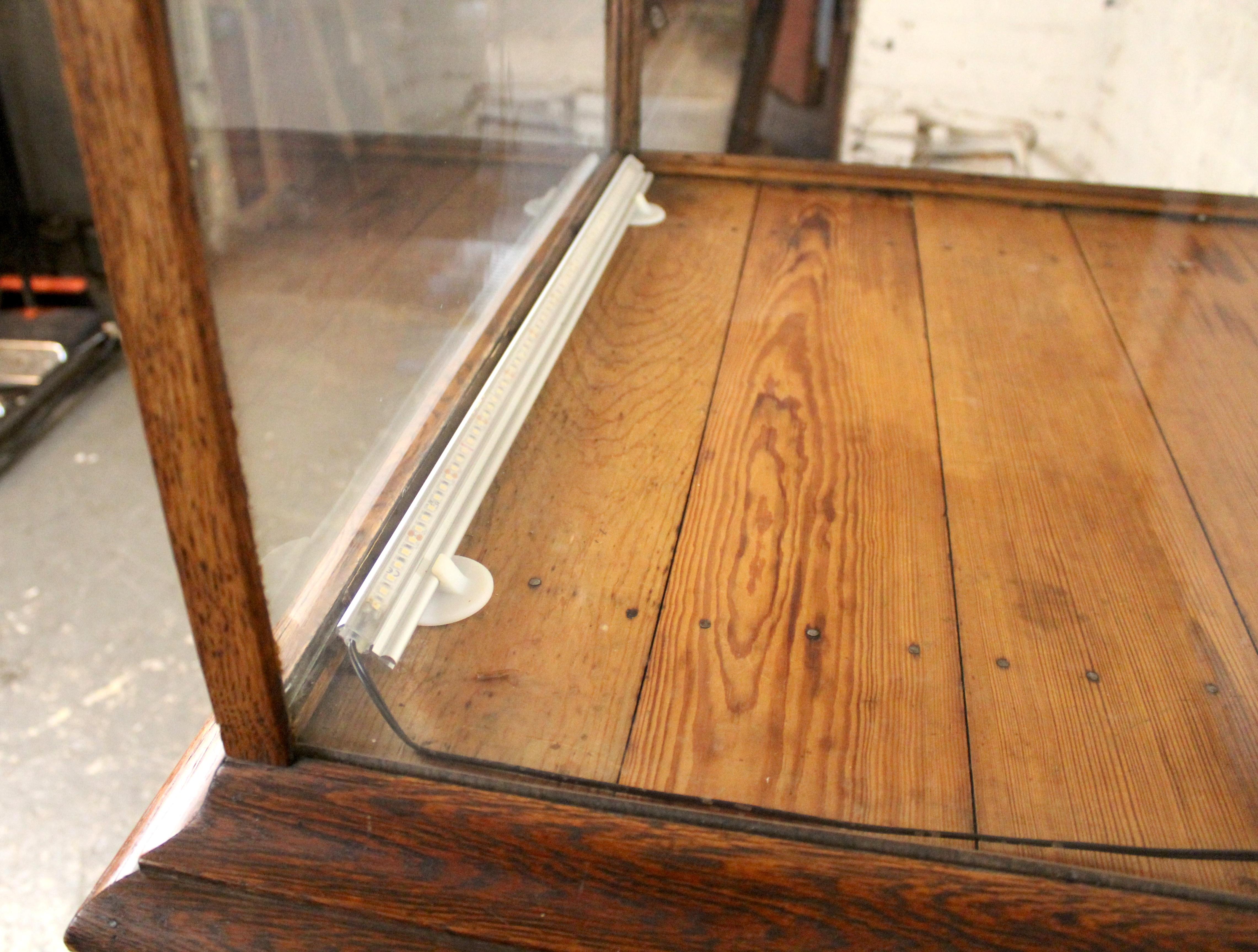 20th Century Antique Countertop Display Case on Stand For Sale