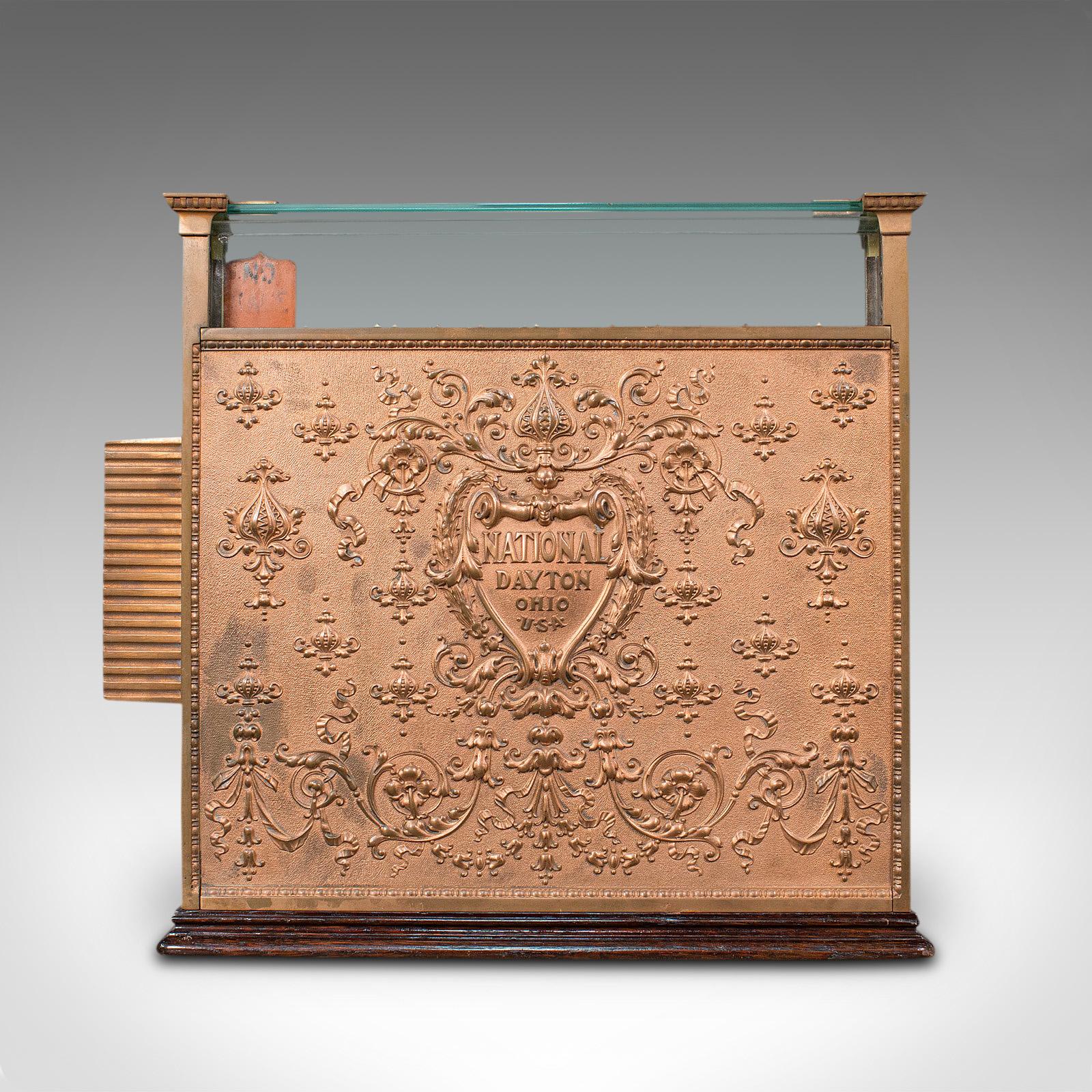 Antique Countertop National Cash Register, American, Bronze, Shop, Edwardian 1