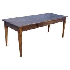 Antique Country Chestnut Farm Table