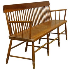 Antique Country Deacon's Bench
