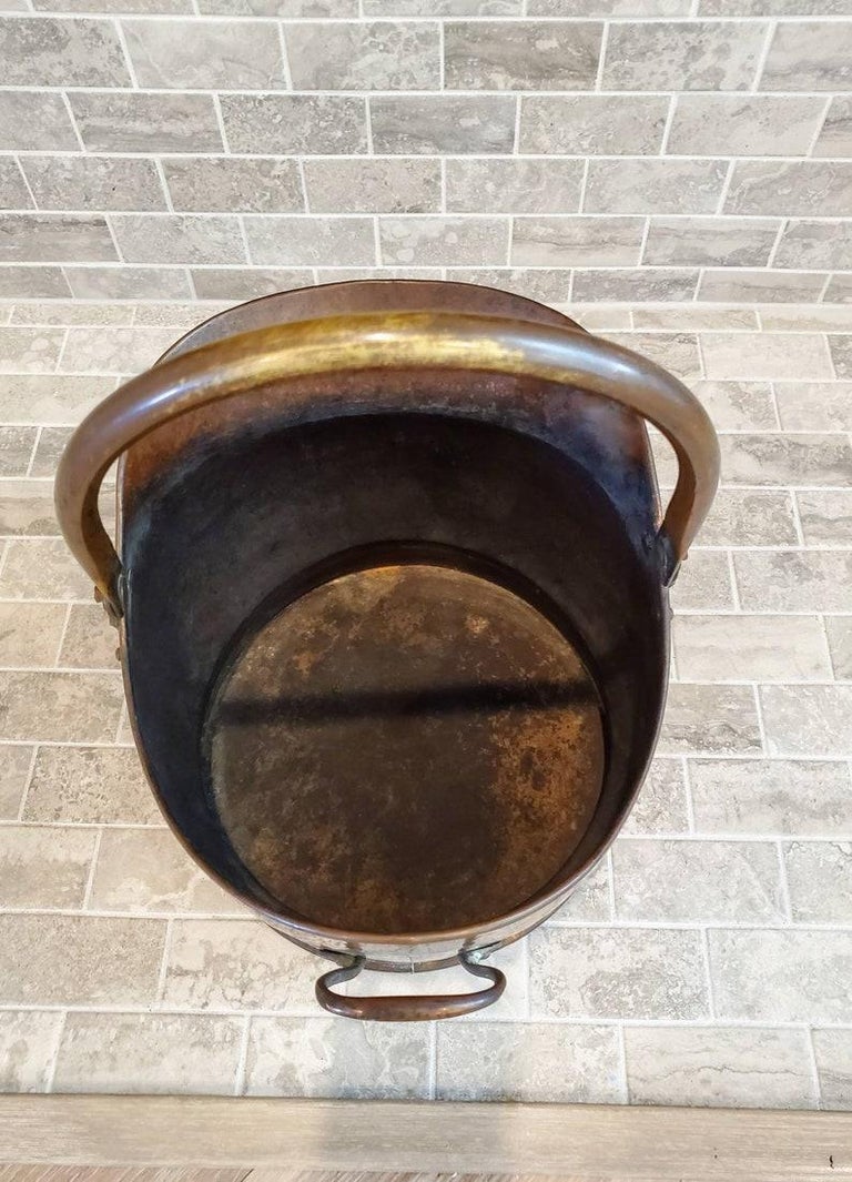 Antique Country English Fireplace Scuttle Bucket For Sale at 1stDibs