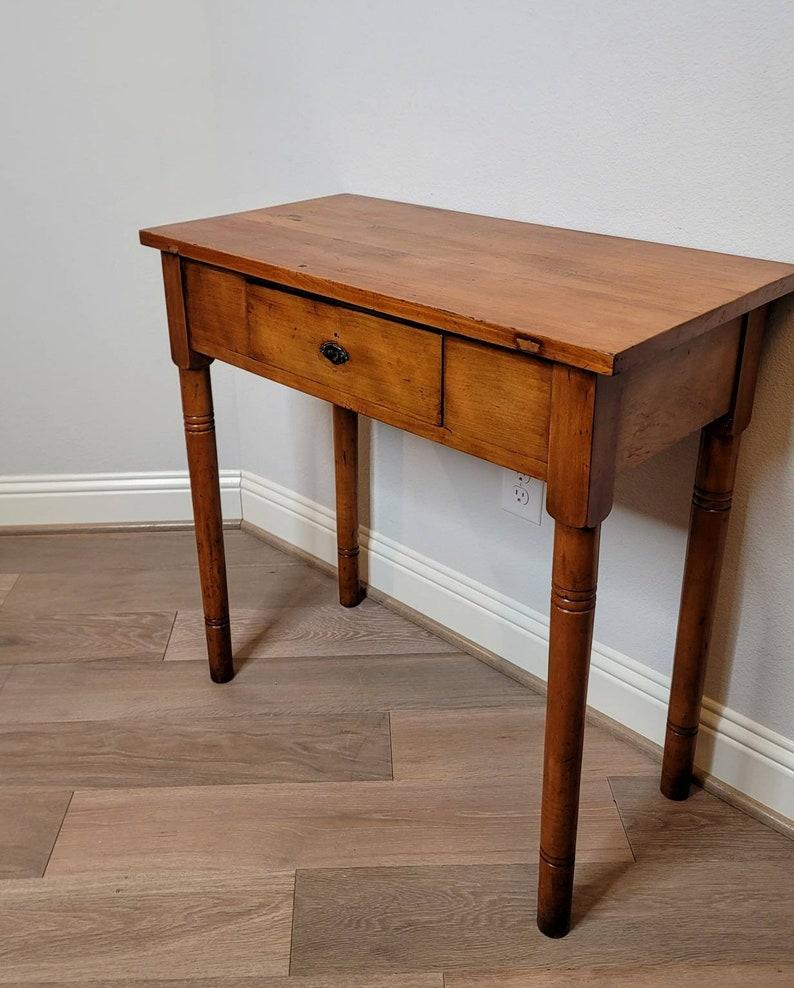 Antique Country European Pine Farmhouse Work Table In Good Condition In Forney, TX