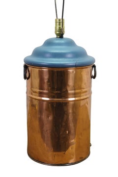 Antique Country Farmhouse Copper Boiler Still Tank Table Lamp 30"