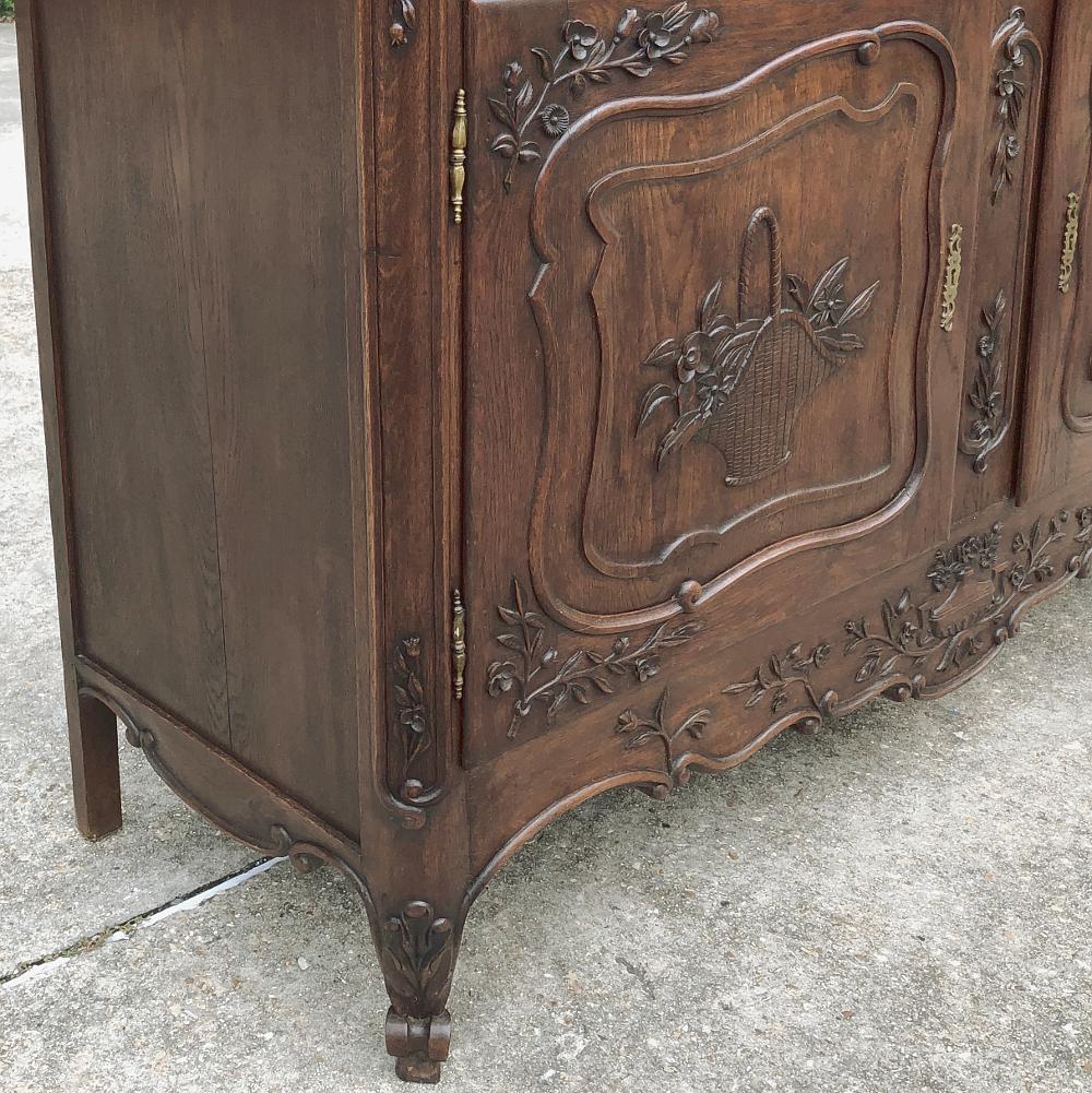 Chestnut Antique Country French Buffet