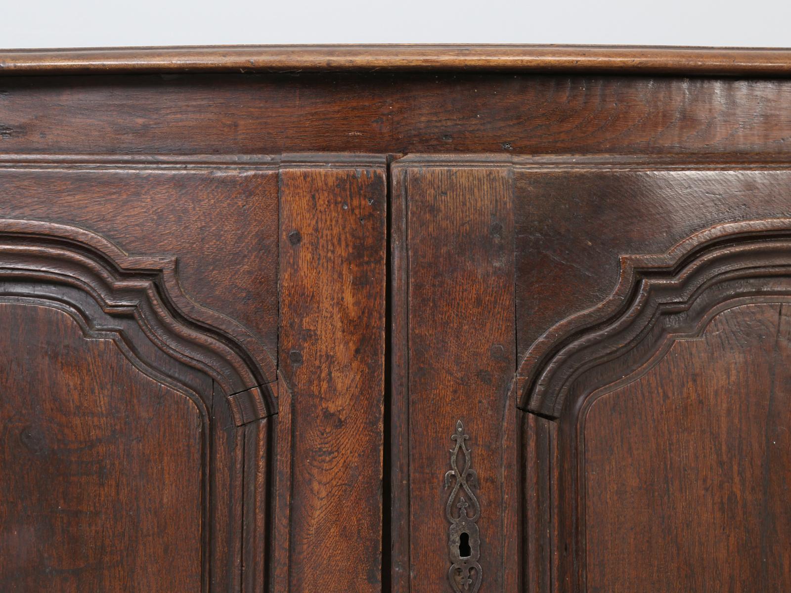 Country French Buffet, Serpentine Front and Completely Original, circa 1700s 6