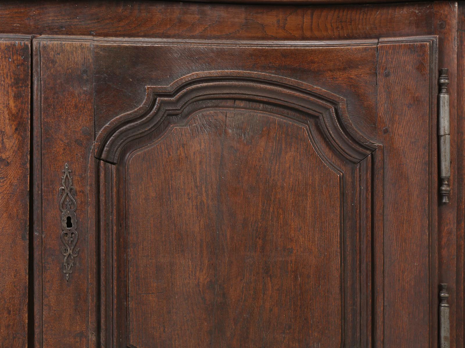 Country French Buffet, Serpentine Front and Completely Original, circa 1700s 5