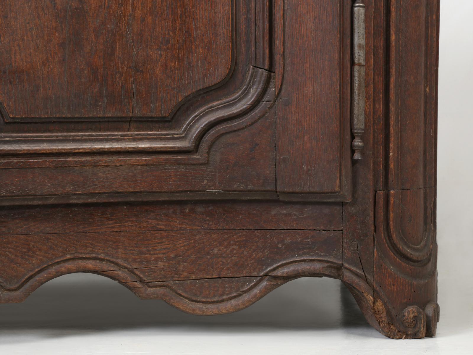 Country French Buffet, Serpentine Front and Completely Original, circa 1700s 7
