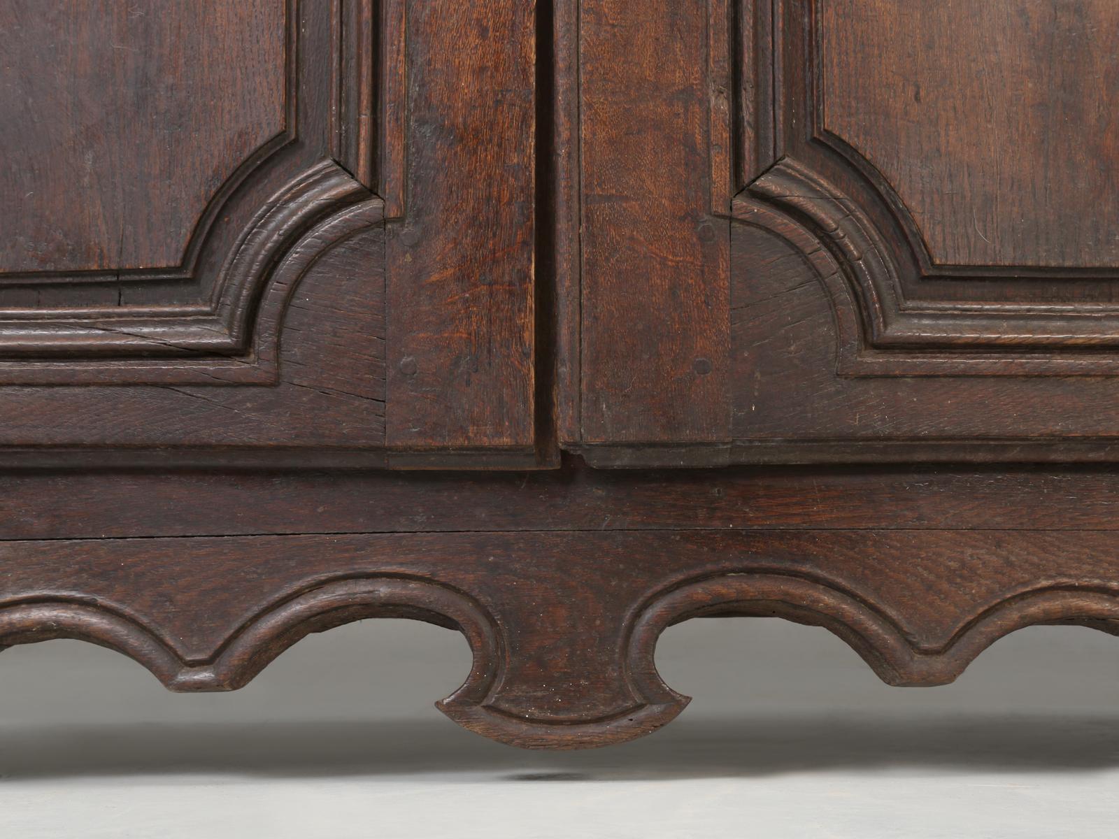 Country French Buffet, Serpentine Front and Completely Original, circa 1700s 8