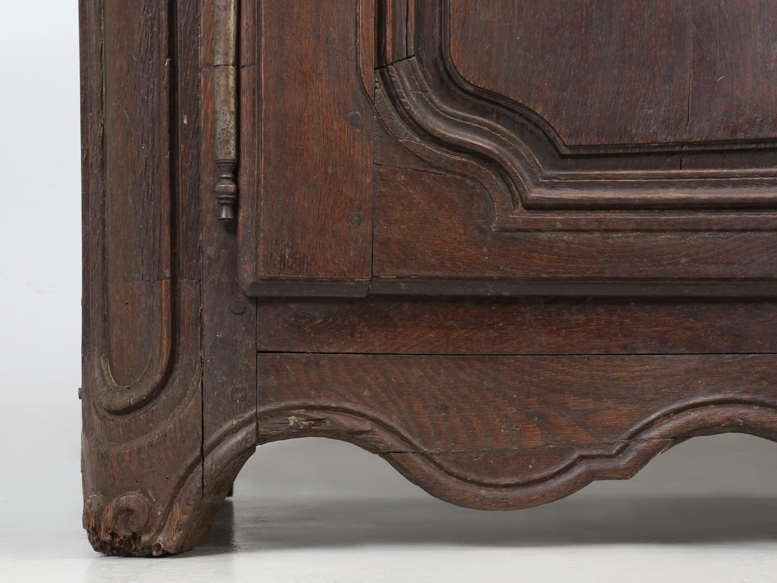Country French Buffet, Serpentine Front and Completely Original, circa 1700s 11
