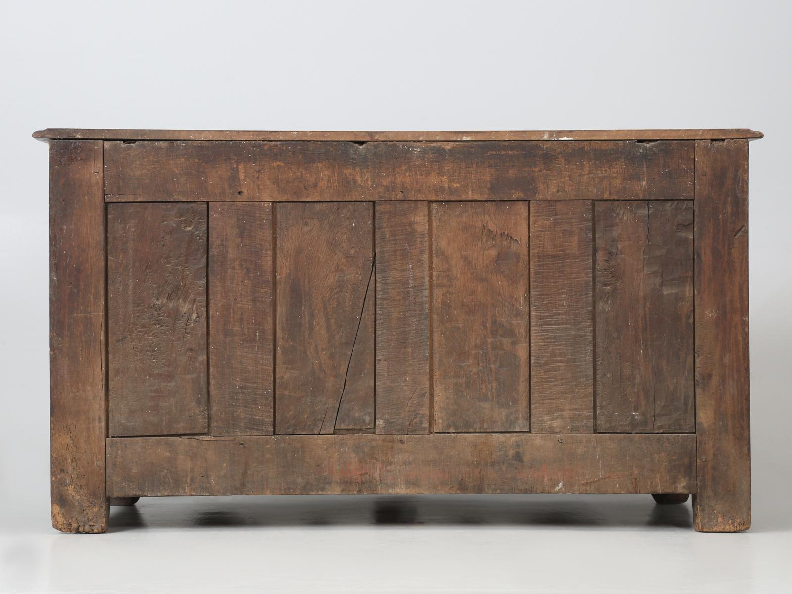 Country French Buffet, Serpentine Front and Completely Original, circa 1700s 14