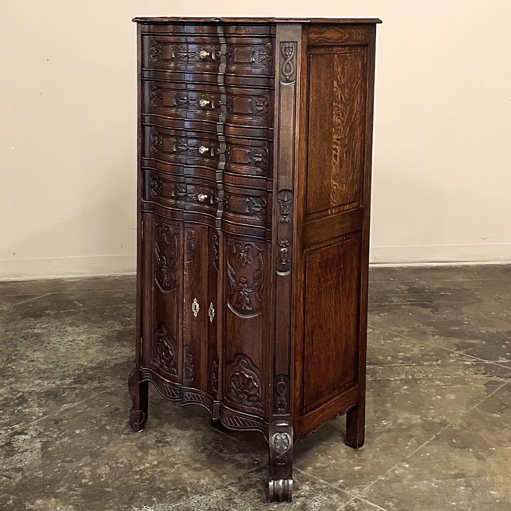 Hand-Crafted Antique Country French Chiffoniere ~ Cabinet For Sale