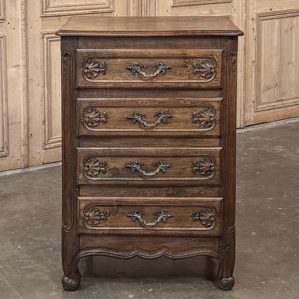 Fait main Chiffonnière française ancienne ~ Petite commode en vente