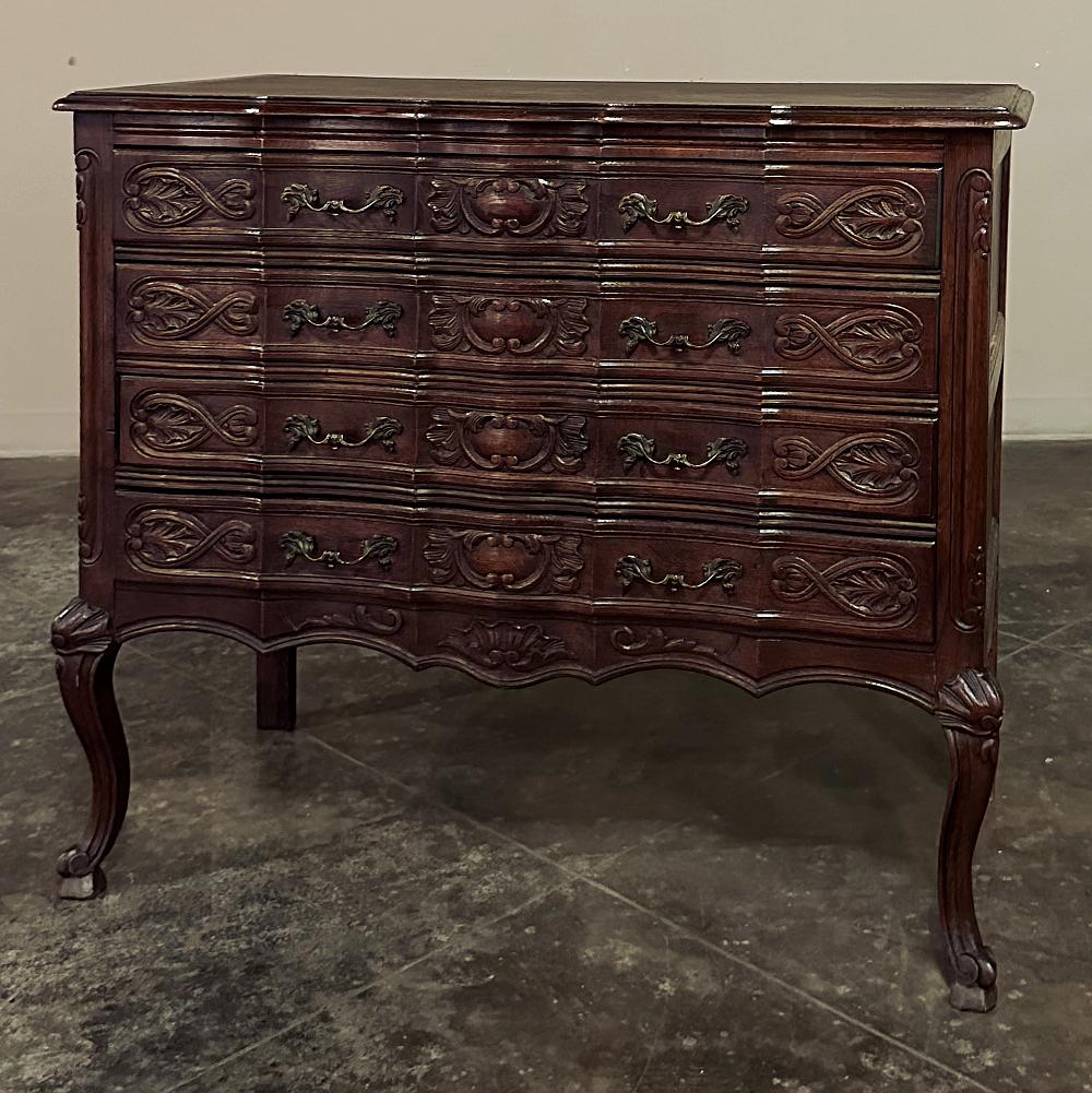 Hand-Crafted Antique Country French Commode ~ Chest of Drawers For Sale