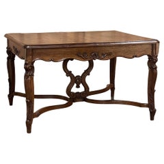 Antique Country French Dining Table, Library Table