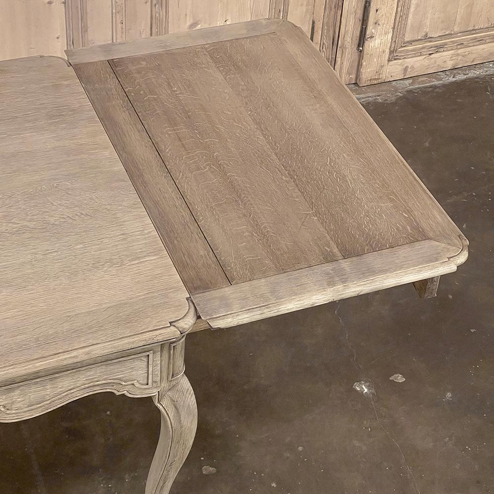 Antique Country French Dining Table with Leaf Extensions For Sale 2