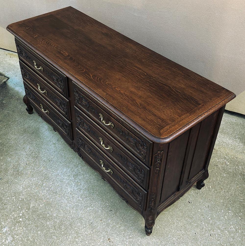 20th Century Antique Country French Double Commode For Sale