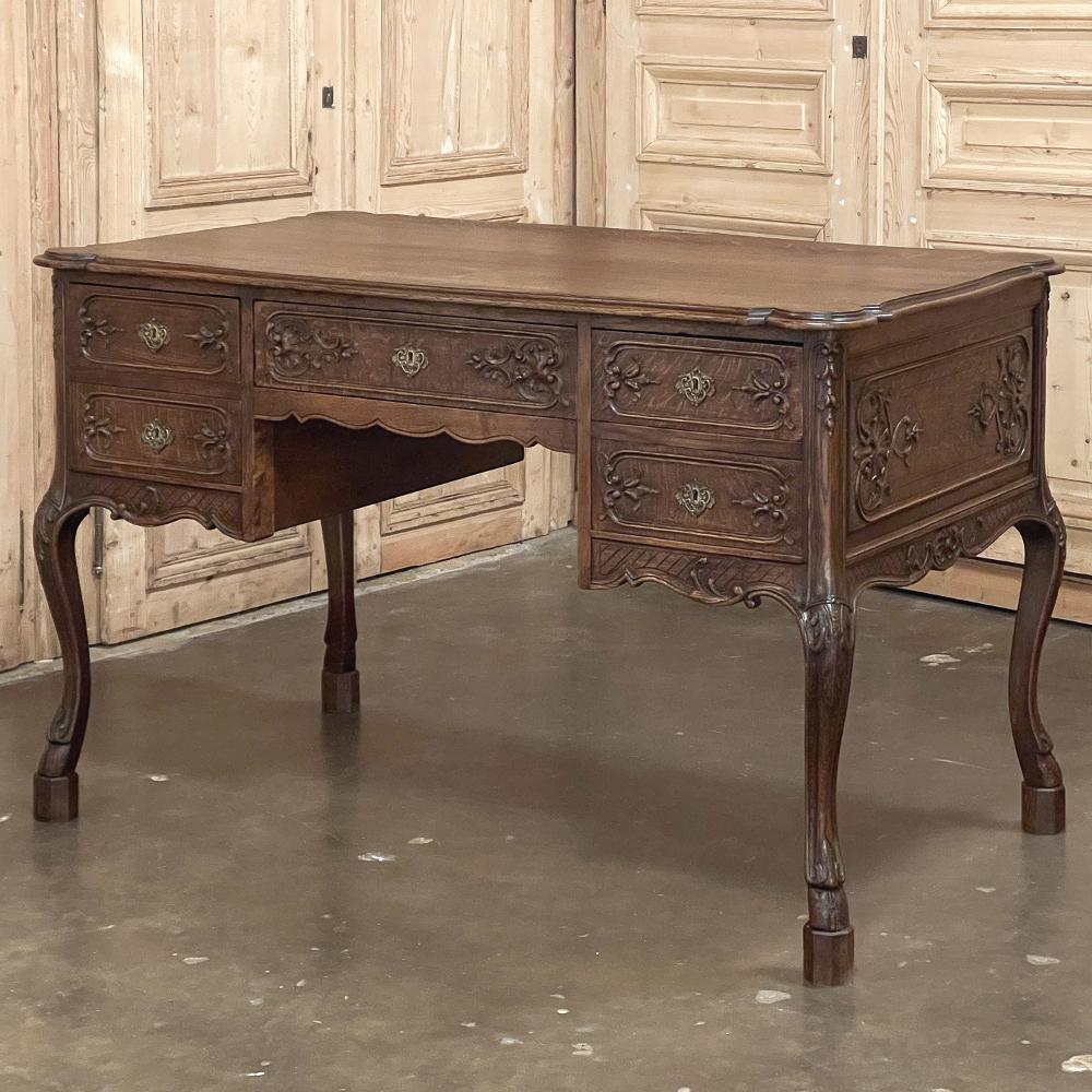 Louis XIV Antique Country French Double-Faced Desk For Sale