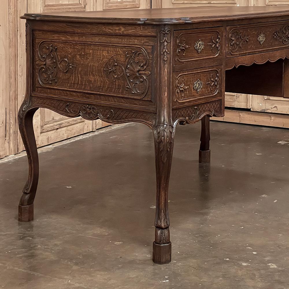 20th Century Antique Country French Double-Faced Desk For Sale
