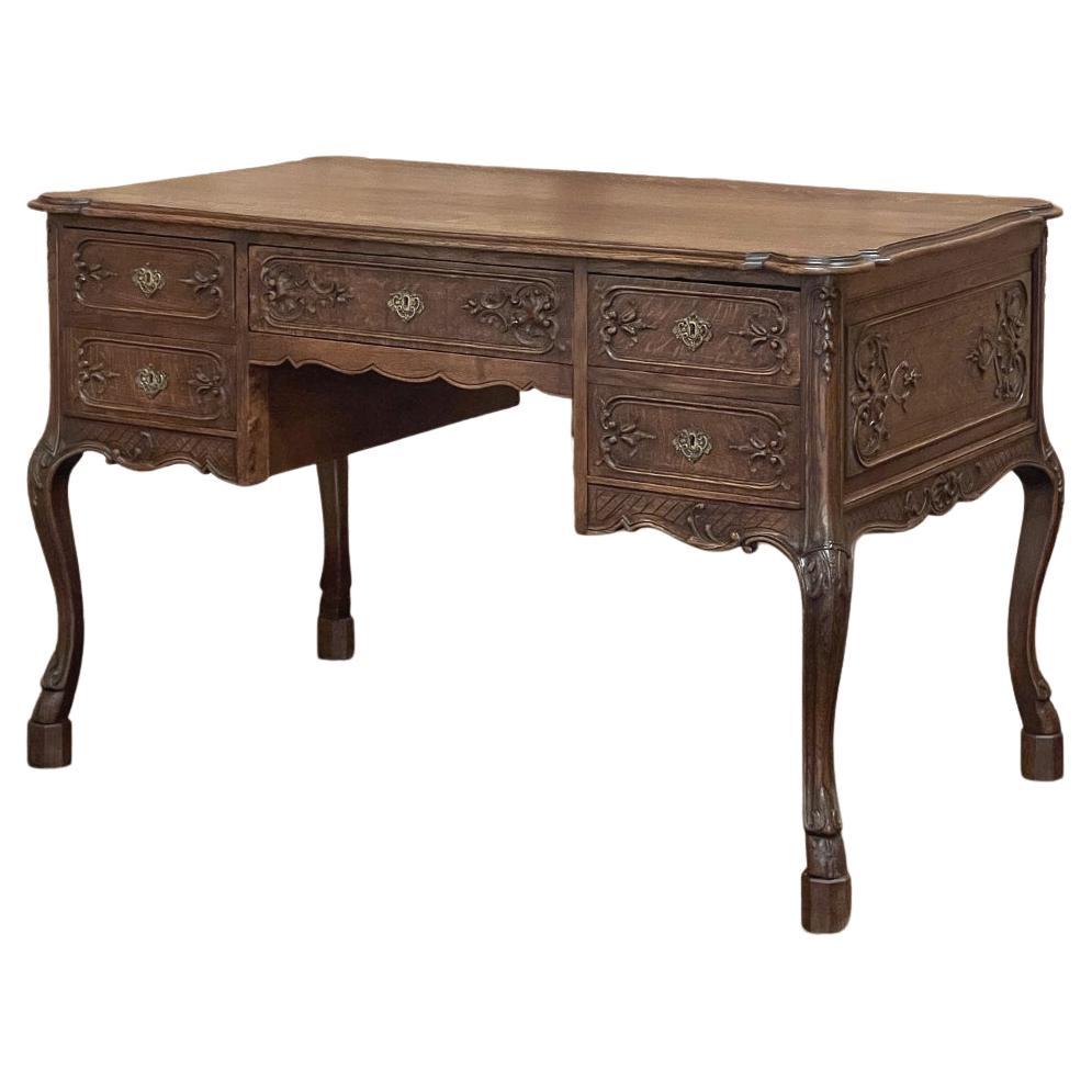 Antique Country French Double-Faced Desk For Sale
