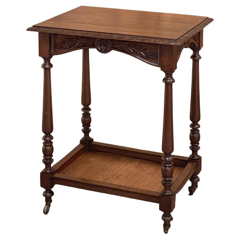 Antique Country French End Table at 1stDibs