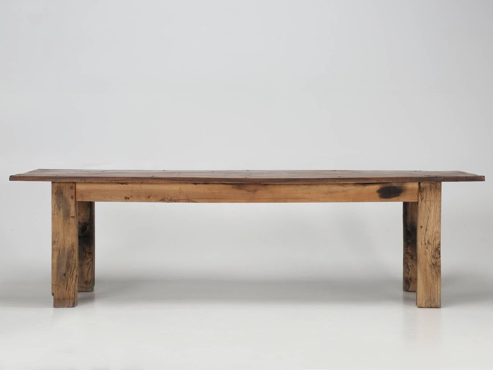 Antique Country French Farm Table or Industrial Table, circa 1900 9