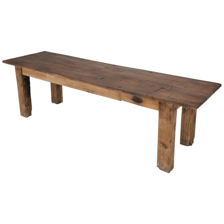 Antique Country French Farm Table Or Industrial Table Circa 1900