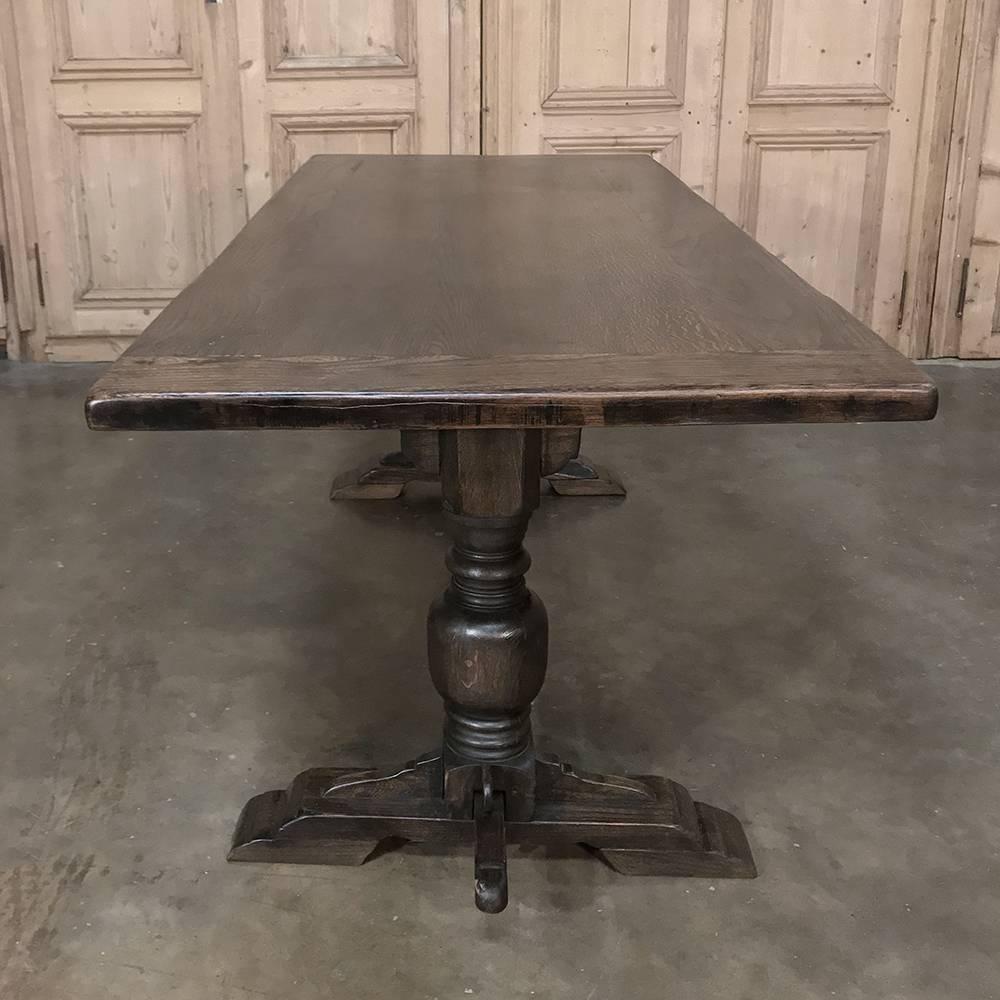 Hand-Crafted Antique Country French Farm Trestle Table