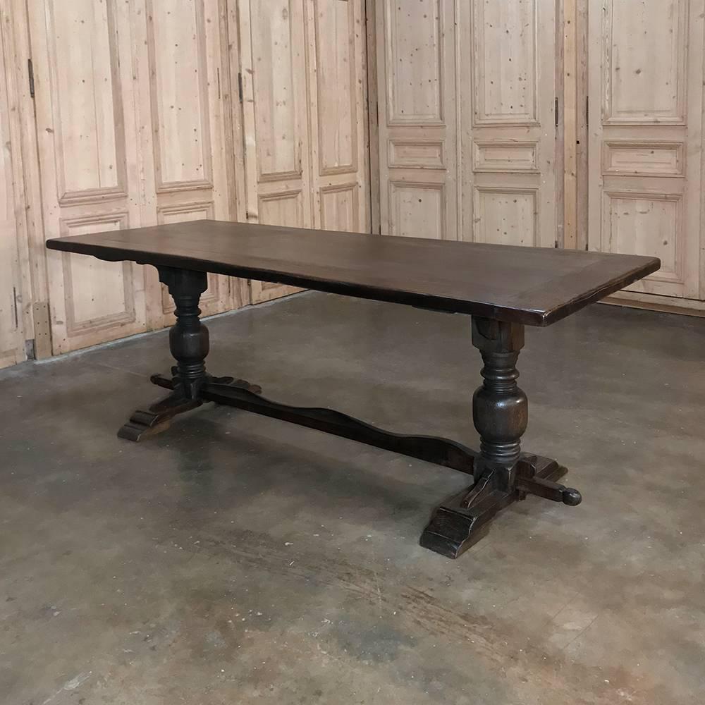 Antique Country French Farm Trestle Table 1