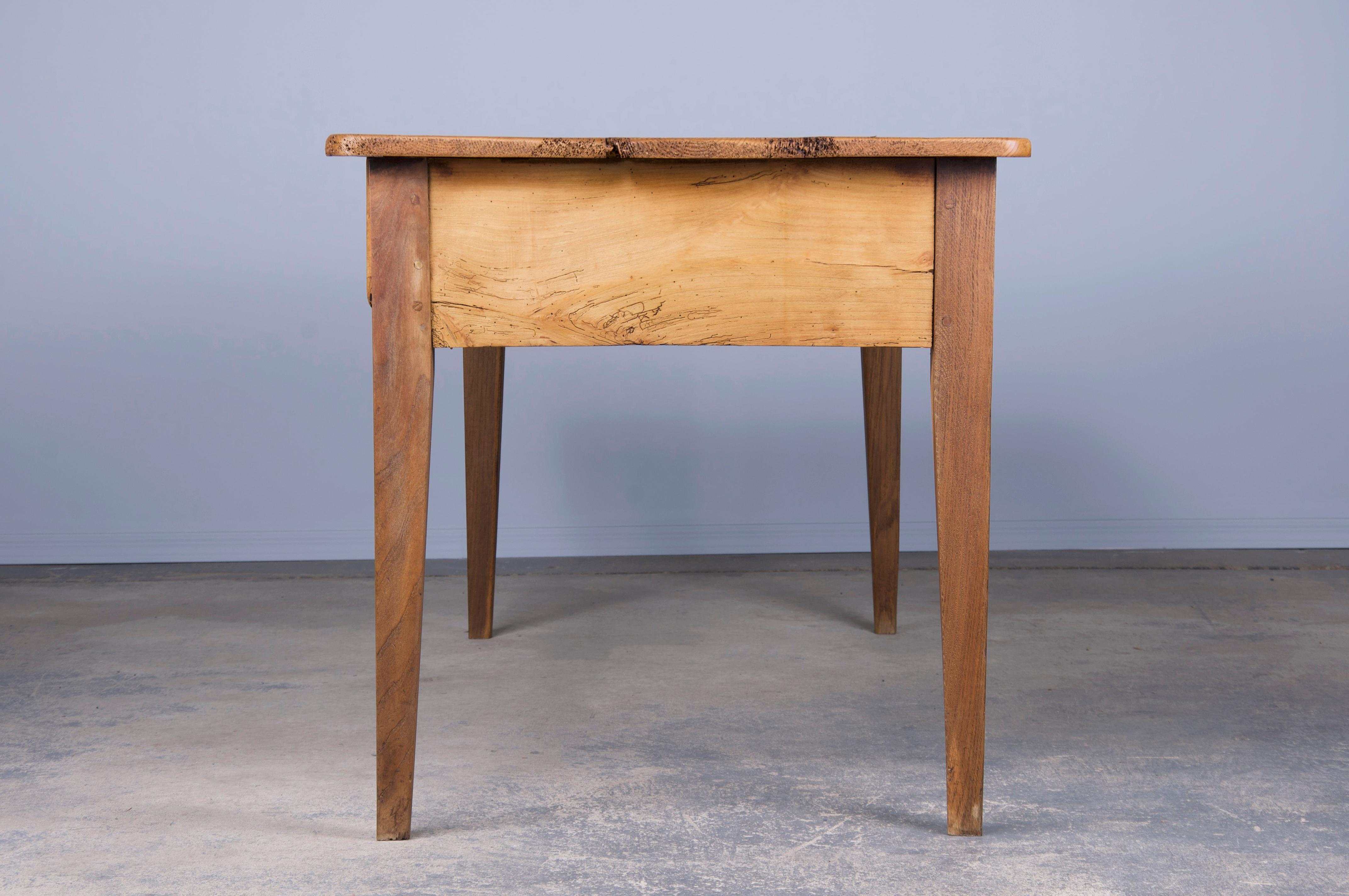 Antique Country French Farmhouse Mixed Wood Rustic Table 3
