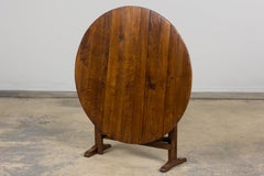 Antique Country French Farmhouse Oval Oak Vendange Wine Tasting Table
