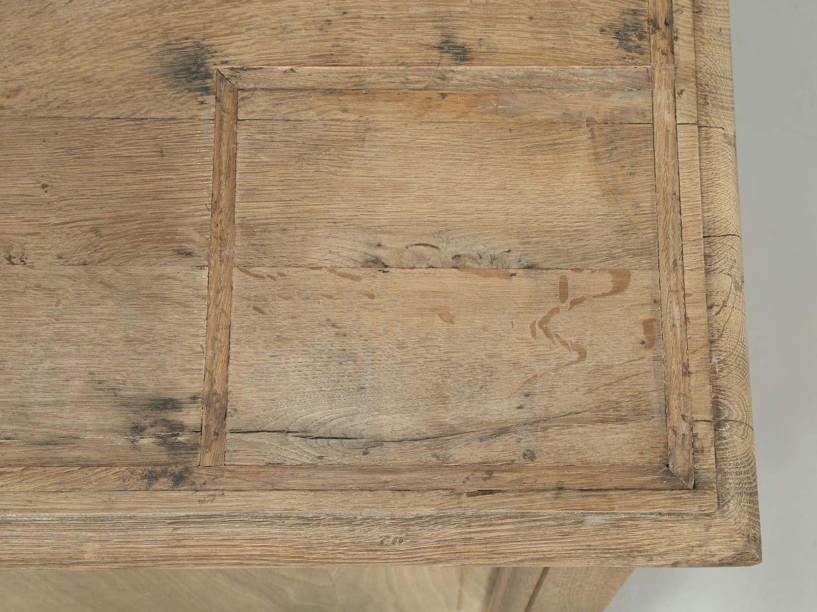 Mid-19th Century Antique Country French Kitchen Island in White Oak with it's Original Finish