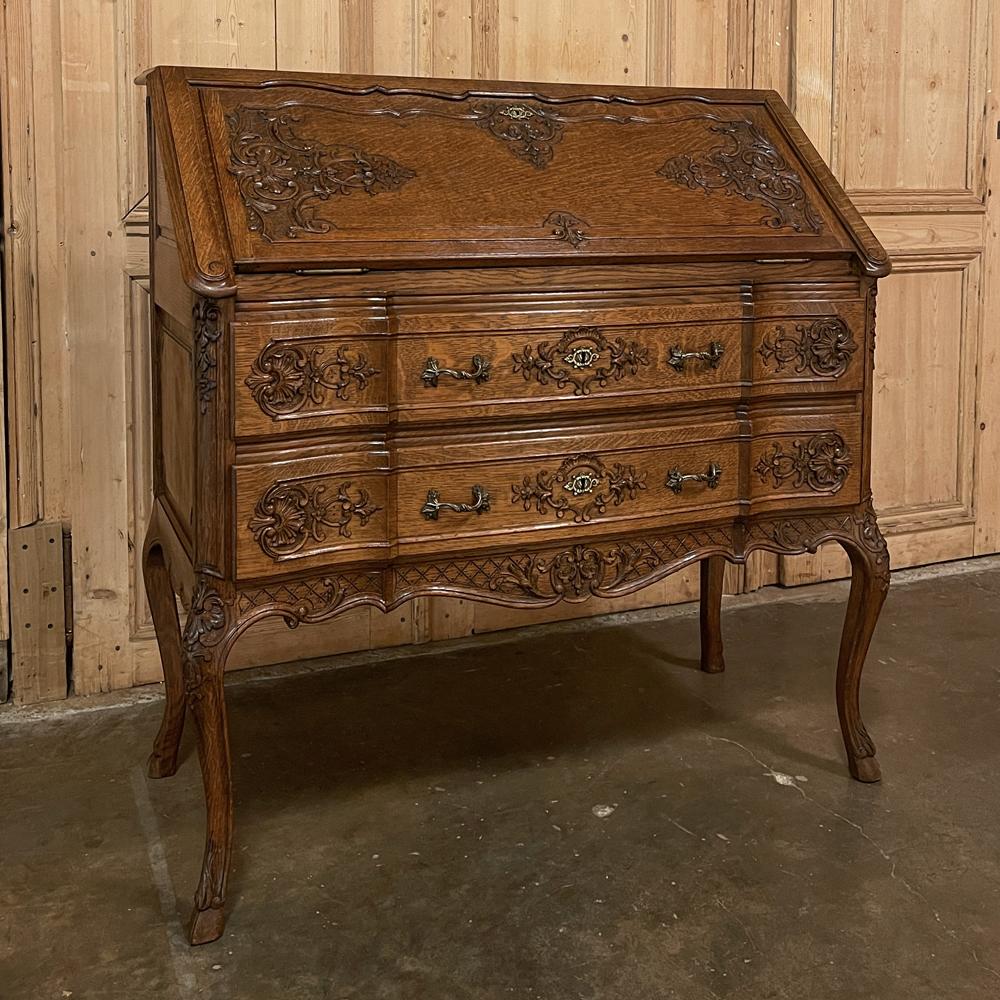 Louis XIV Antique Country French Liegoise Regence Style Secretary For Sale