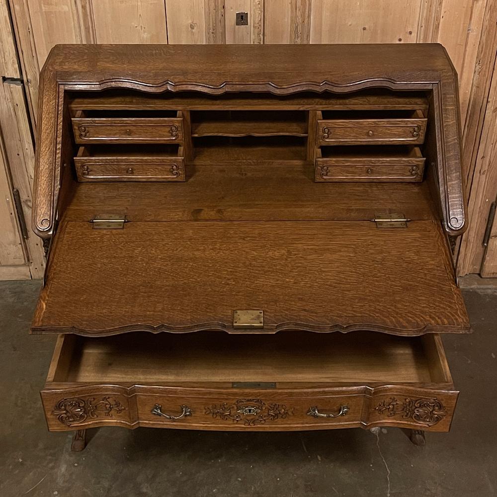 Antique Country French Liegoise Regence Style Secretary In Good Condition For Sale In Dallas, TX
