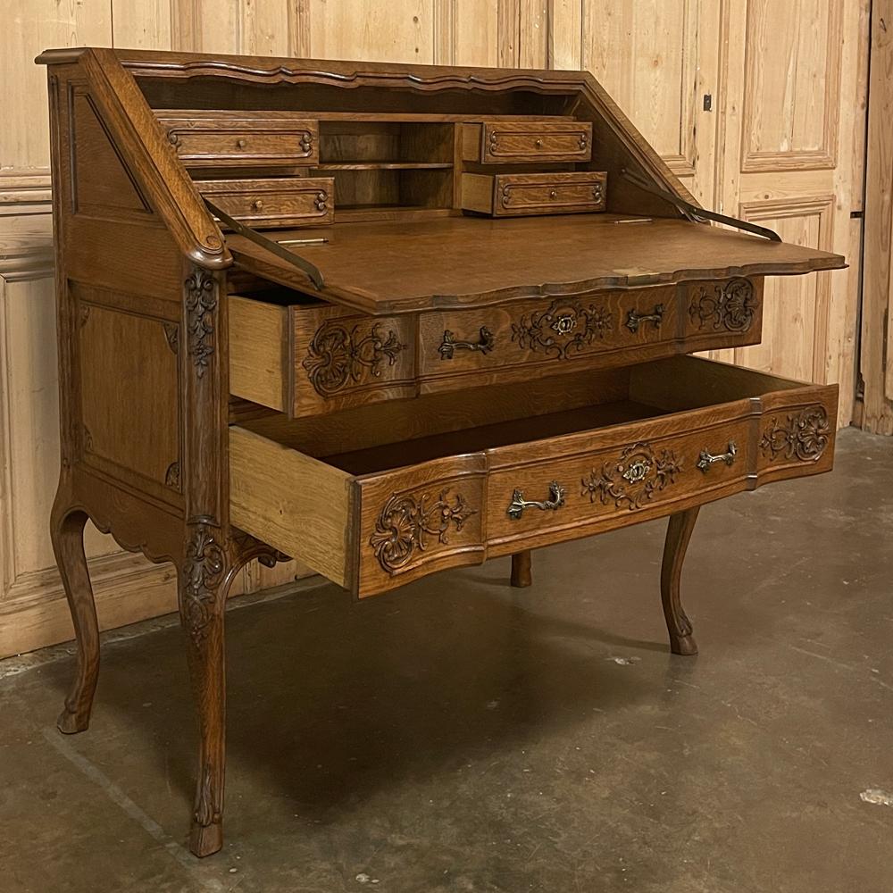 20th Century Antique Country French Liegoise Regence Style Secretary For Sale