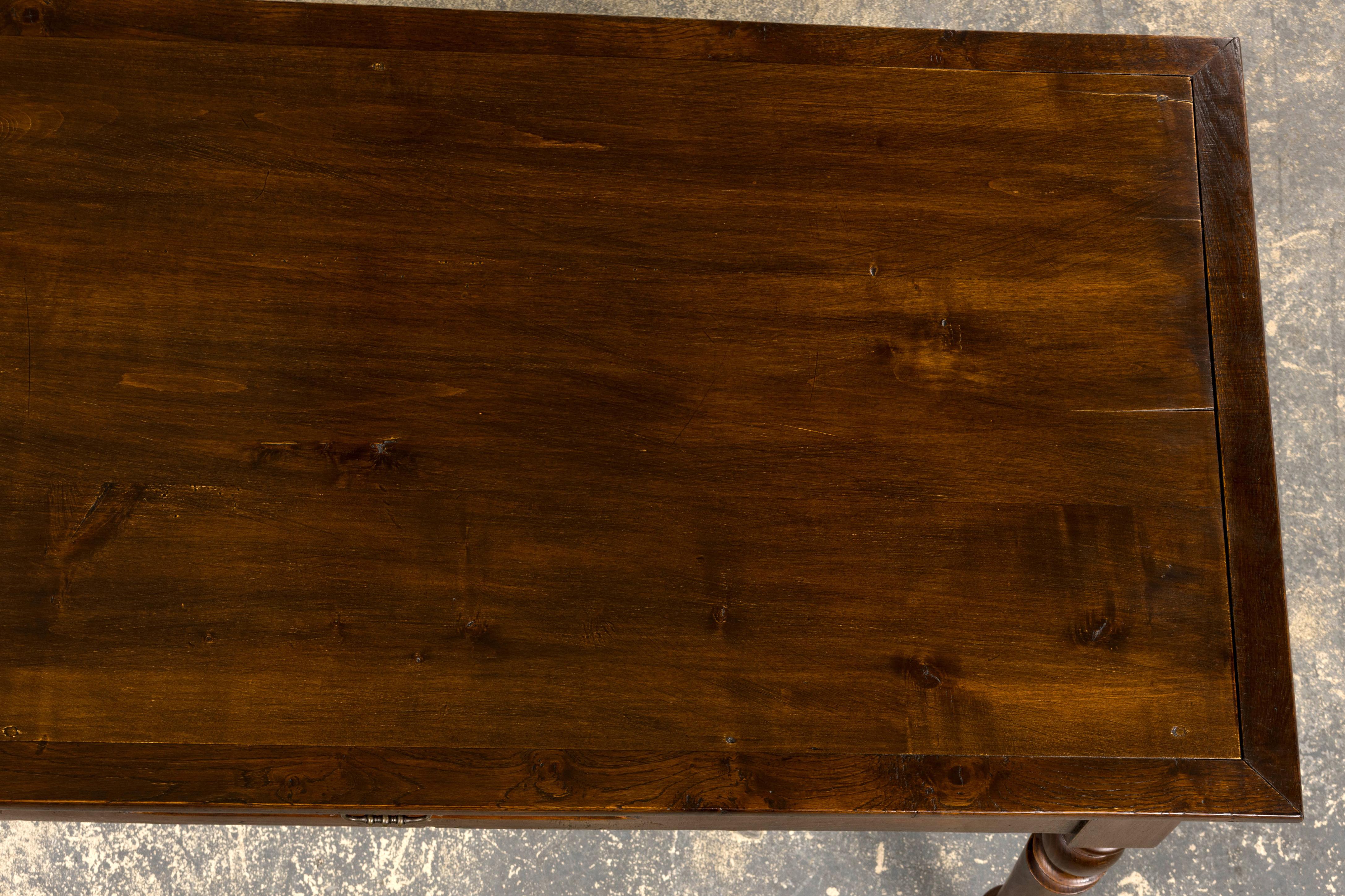 Antique Country French Louis Philippe Style Farmhouse Maple Table For Sale 1