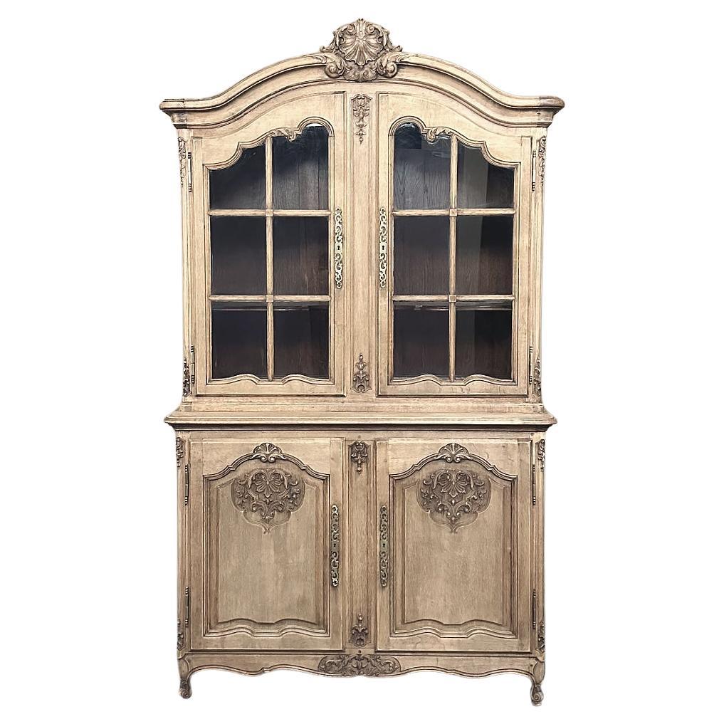 Antique Country French Louis XIV China Buffet ~ Bookcase ~ Dry Bar