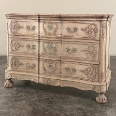 Antique Country French Louis XIV Commode ~ Chest of Drawers in Stripped Oak